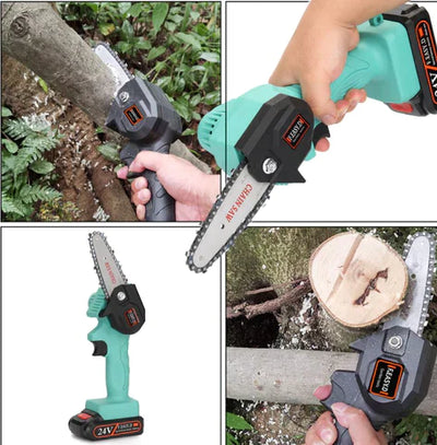 TrimMate Akku Kettensäge | Kabellos & Leicht | Präzises Baumschneiden