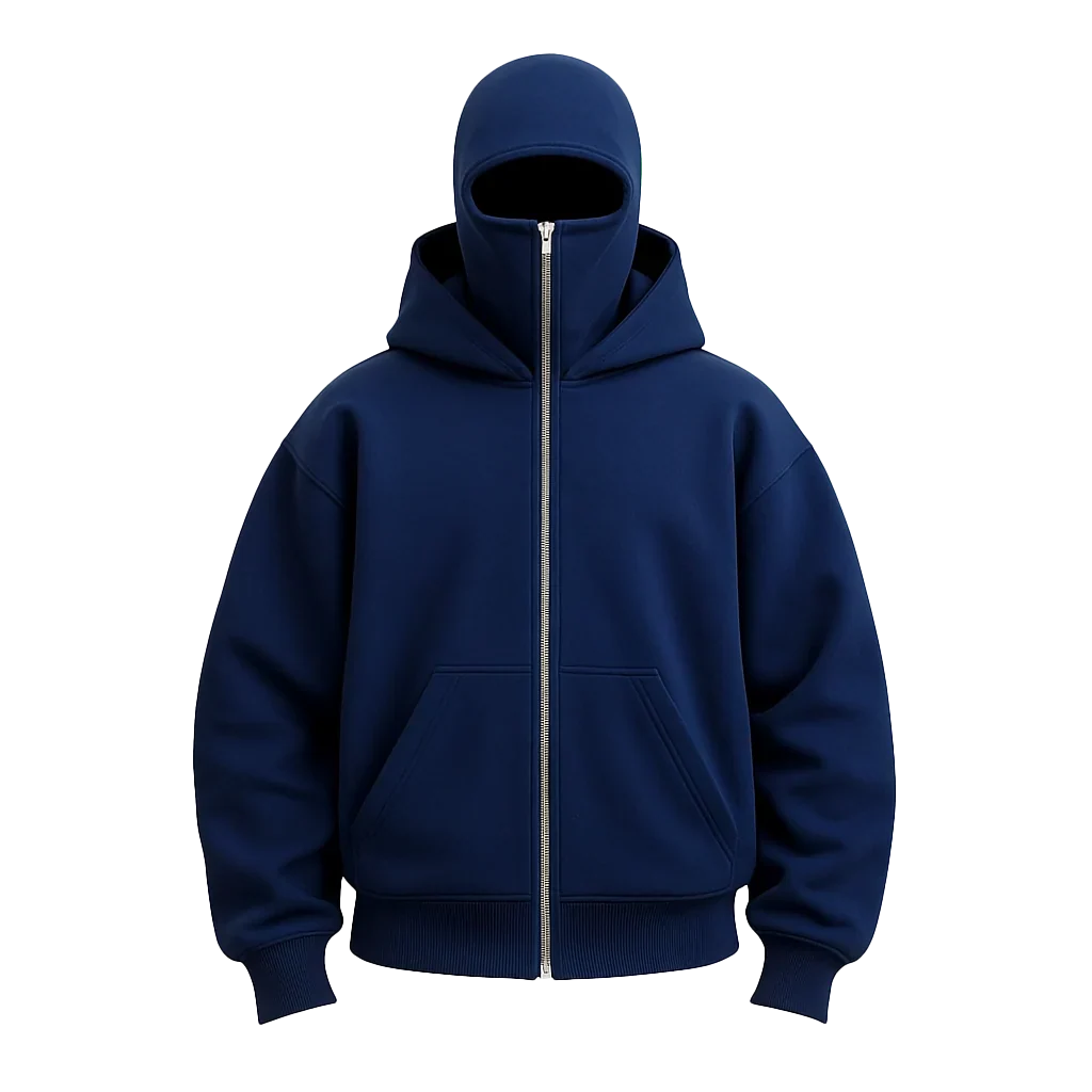 SchattenSchutz™ Unisex-Kapuzenjacke mit Vollgesichts-Reißverschluss
