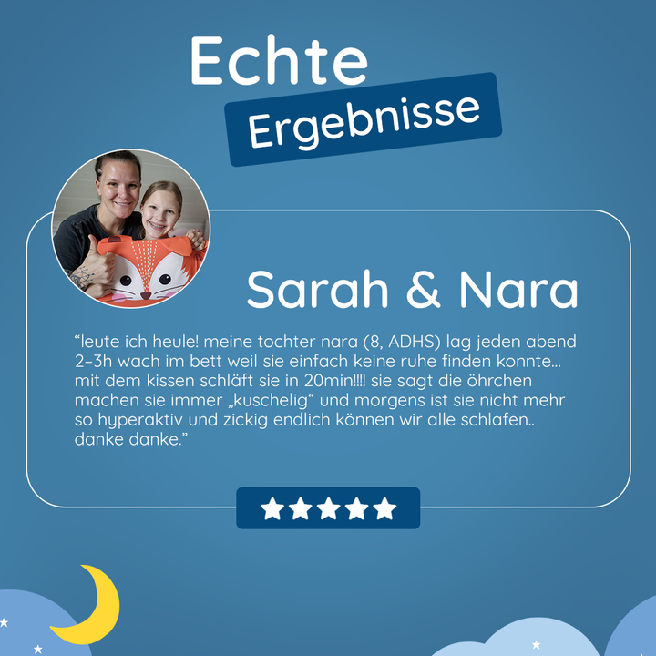 1 + 1 GRATIS | Calmora™ | Beruhigendes Kinderkissen für besseren Schlaf