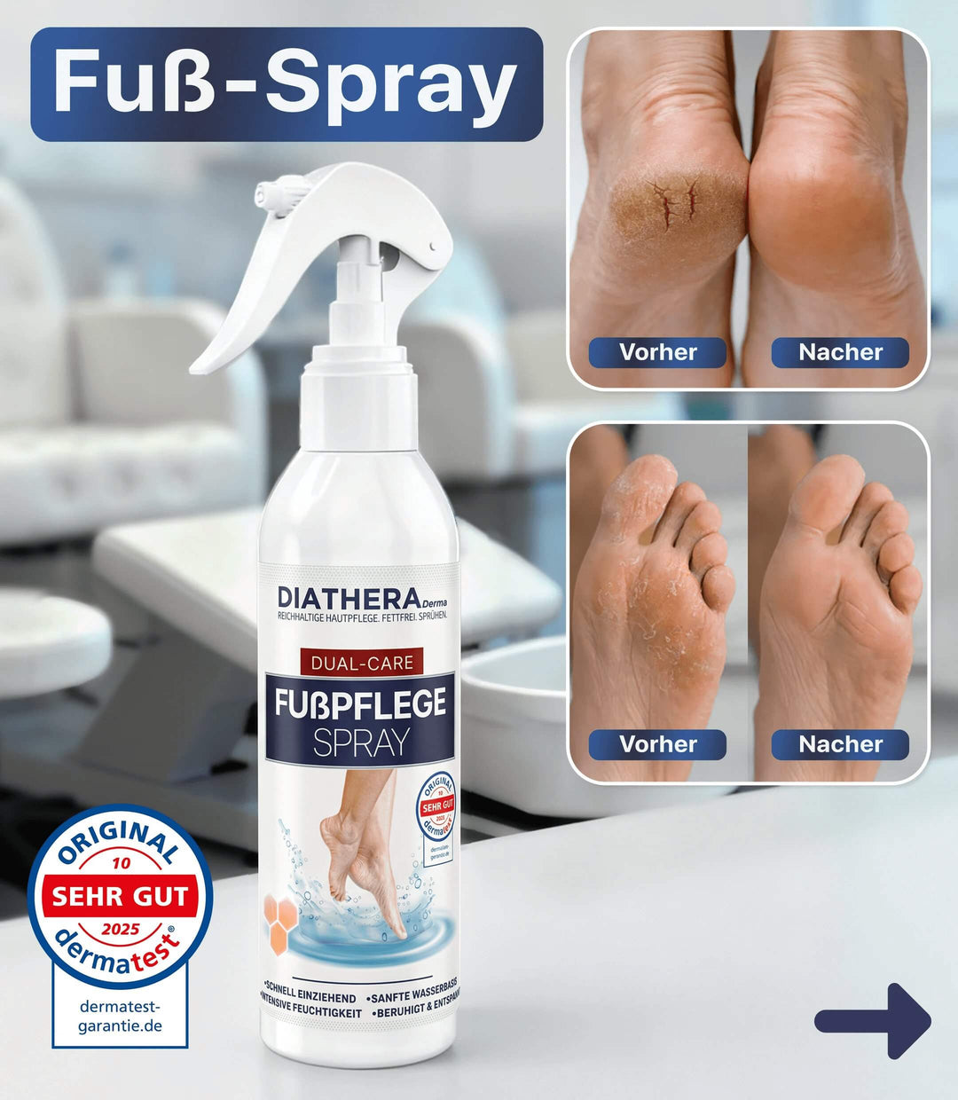 FußFrisch™ Erfrischendes Fußpflege-Spray