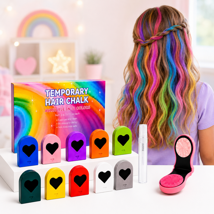 HaarZauber™ Auswaschbare Haarkreide (12 Farben)