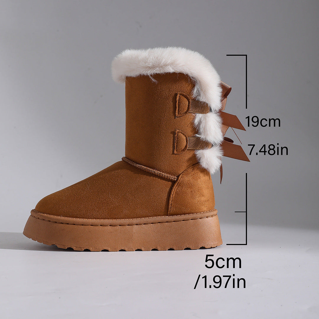 SchleifenWärme™ Gefütterte Winterstiefel mit Schleifen