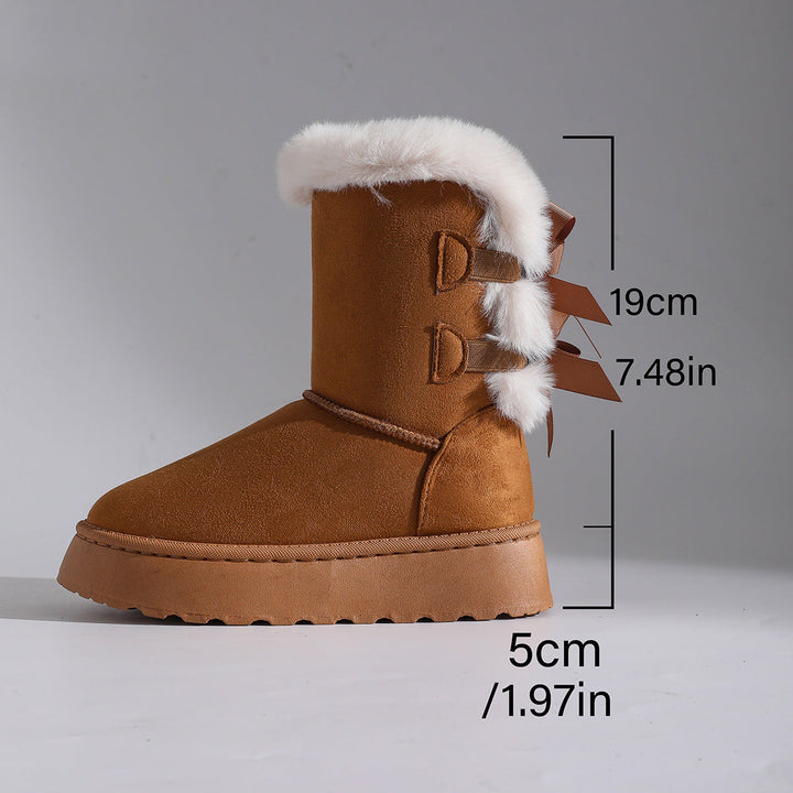 SchleifenWärme™ Gefütterte Winterstiefel mit Schleifen