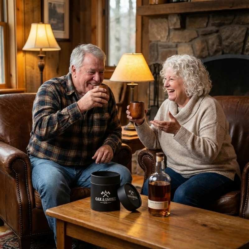 Handgefertigter Whiskybecher aus Holz – Sonderangebot zum Memorial Day