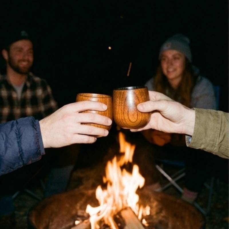 Handgefertigter Whiskybecher aus Holz – Sonderangebot zum Memorial Day