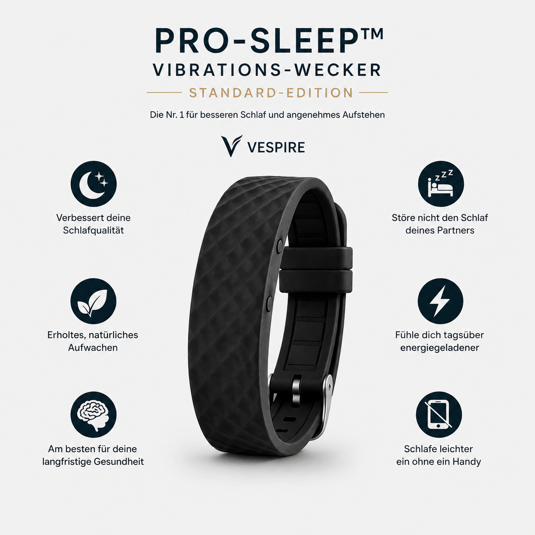 WakeLuxe™ – Lautloser Vibrationswecker für angenehme Morgenroutinen
