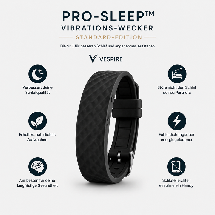 WakeLuxe™ – Lautloser Vibrationswecker für angenehme Morgenroutinen