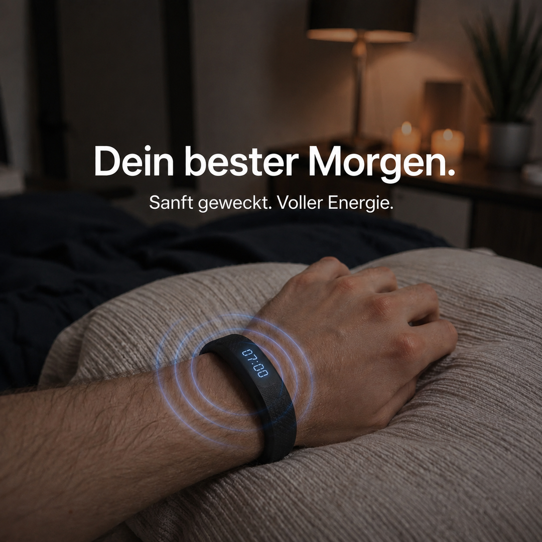 WakeLuxe™ – Lautloser Vibrationswecker für angenehme Morgenroutinen