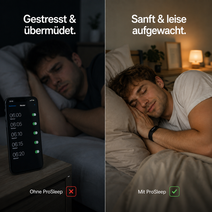 WakeLuxe™ – Lautloser Vibrationswecker für angenehme Morgenroutinen