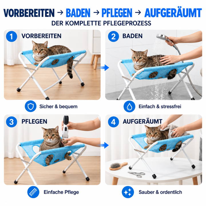 PfotenRuhe™ Pflegehängematte für Haustiere