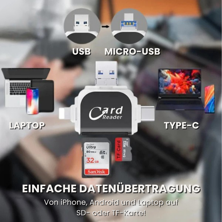 1+1 Gratis | MultiPort™ Schnelles und universelles All-in-One-Kartenlesegerät