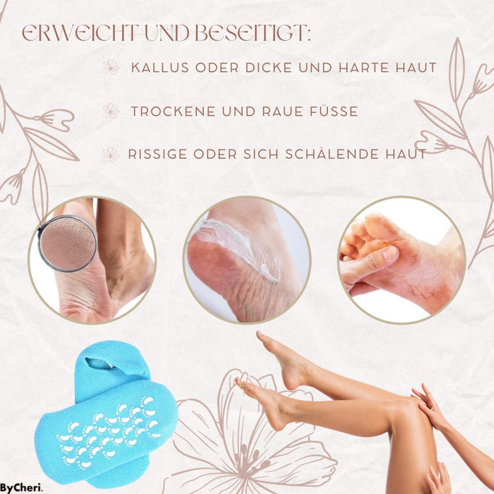 50% RABATT TEMPORÄR | PurePamper™ - Feuchtigkeitsspendende Gel-Socken