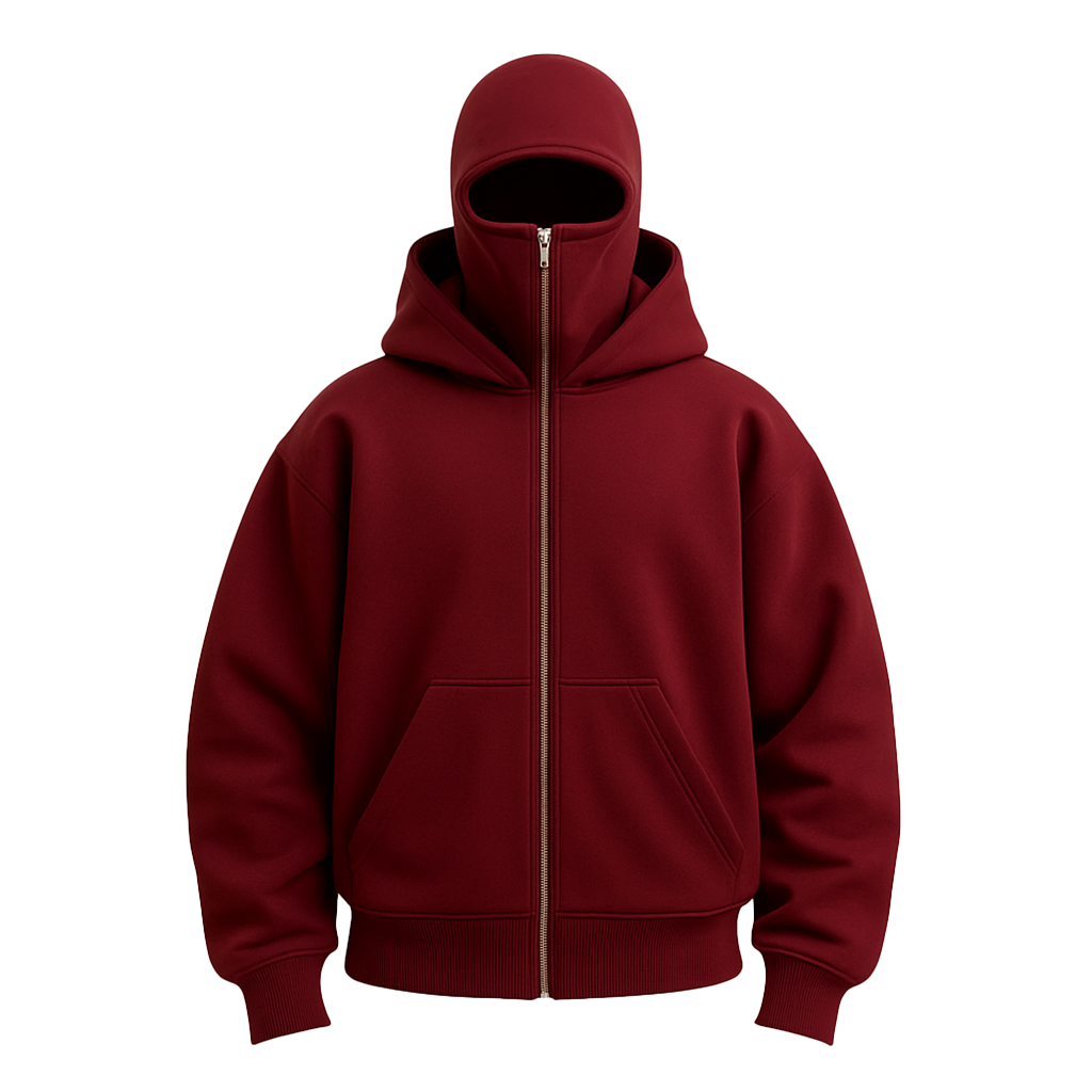 SchattenSchutz™ Unisex-Kapuzenjacke mit Vollgesichts-Reißverschluss