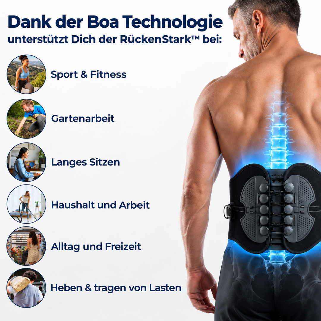 RückenStark™ Verstellbarer Lendenstützgürtel