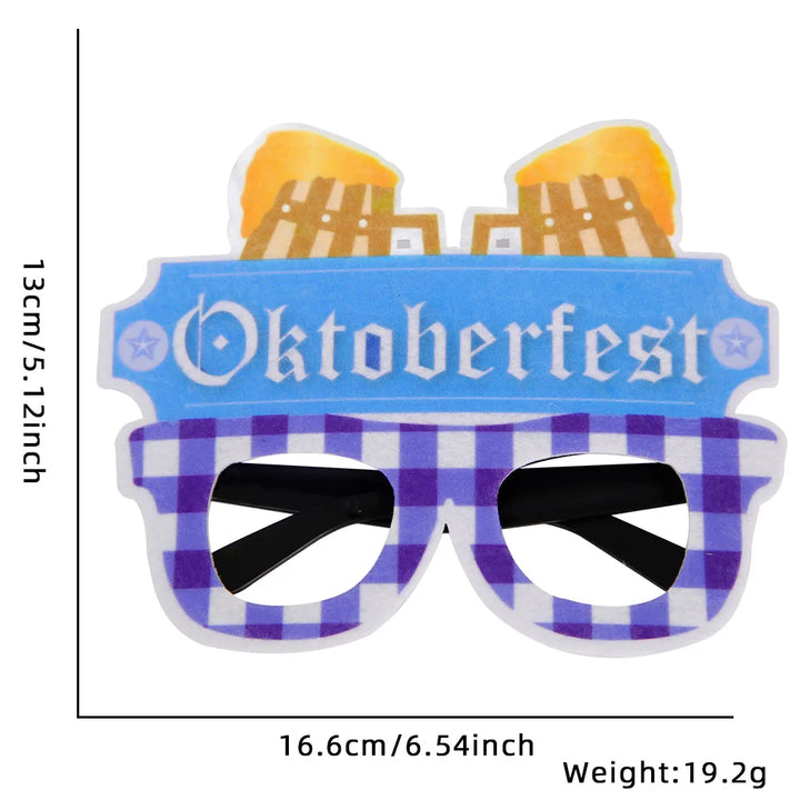 Oktoberfest Brille | Lustige Bierkrug Partybrillen für Wiesn & Fasching