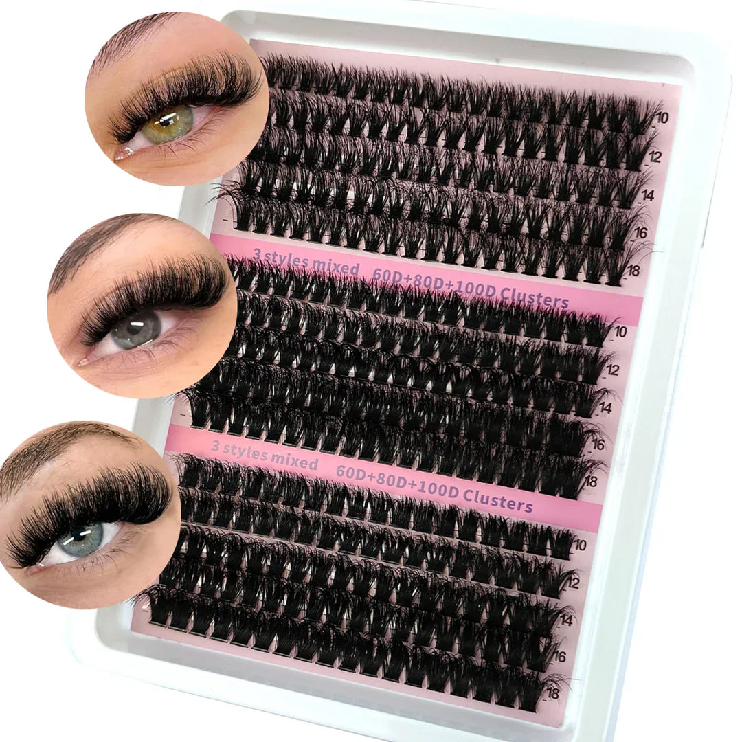 LashGlam™ – 5D-Cluster-Wimpern für einen dramatischen, voluminösen und glamourösen Look [50% Rabatt]