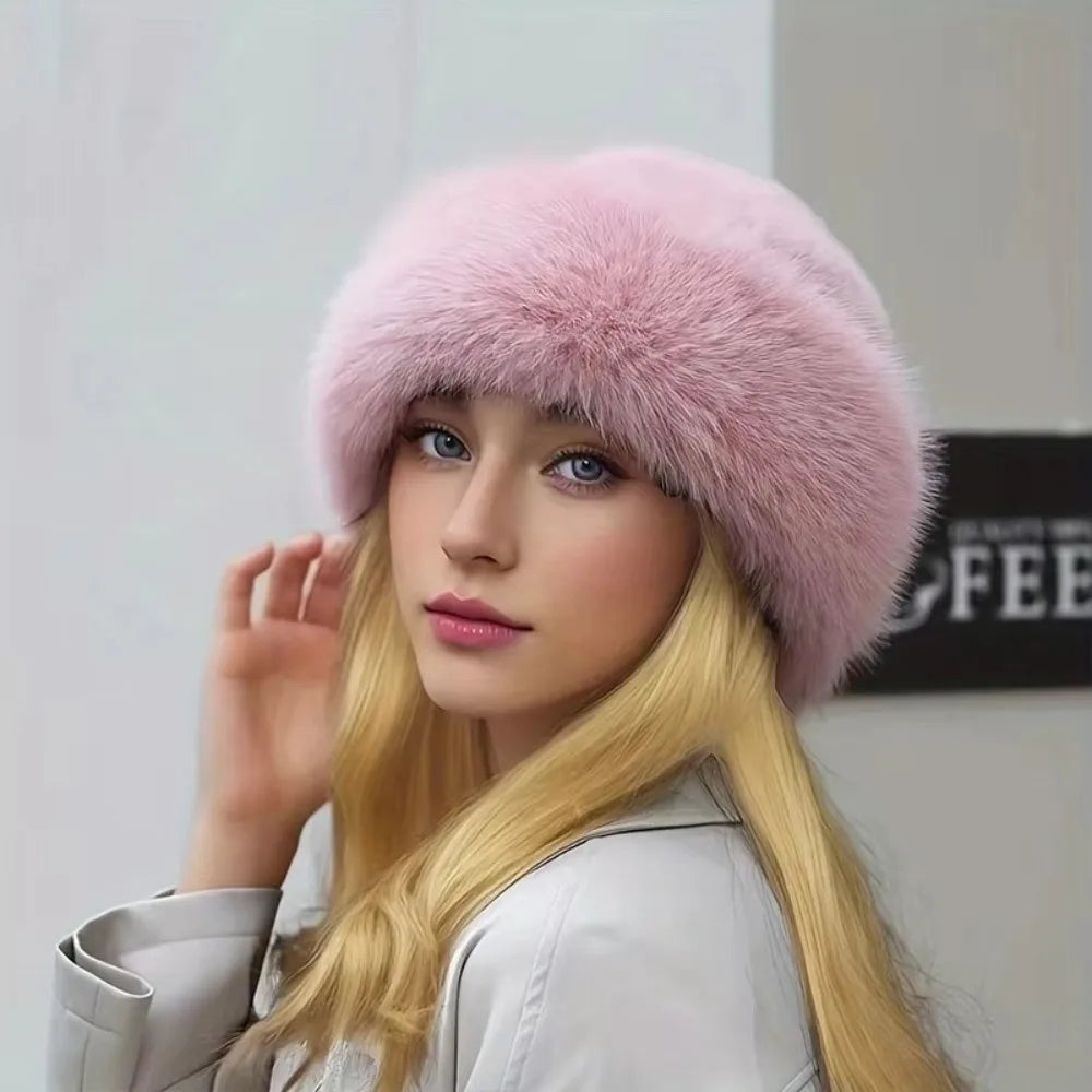 FellZauber™ Elegante Wintermütze aus Kunstfell