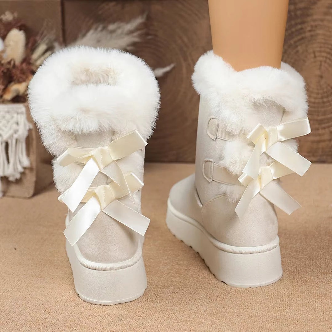 SchleifenWärme™ Gefütterte Winterstiefel mit Schleifen