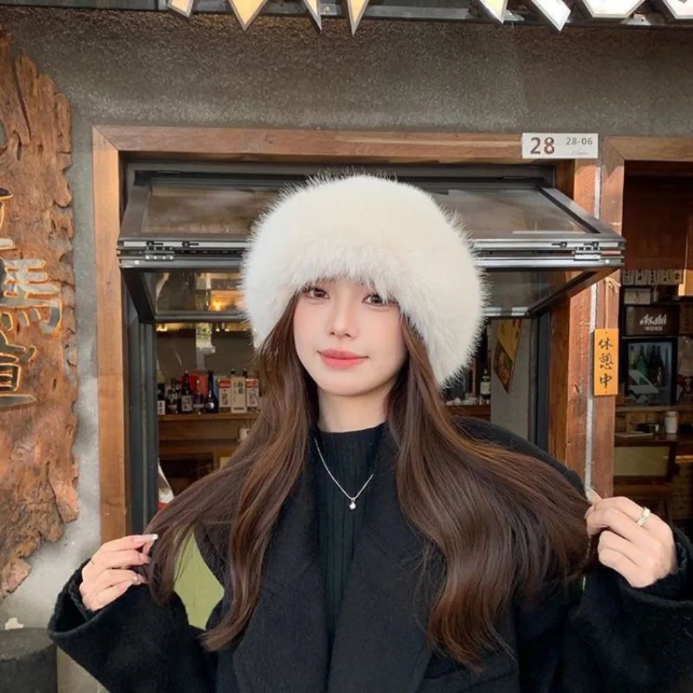 FellZauber™ Elegante Wintermütze aus Kunstfell