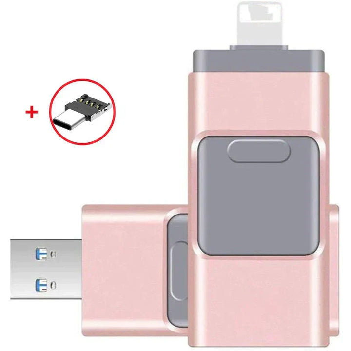4-in-1 FlashDrive™ - Erweitern Sie Ihre Speicherkapazität im Handumdrehen und nehmen Sie Ihre Dateien überallhin mit