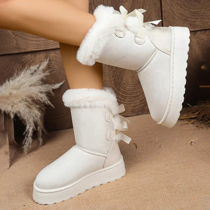 SchleifenWärme™ Gefütterte Winterstiefel mit Schleifen