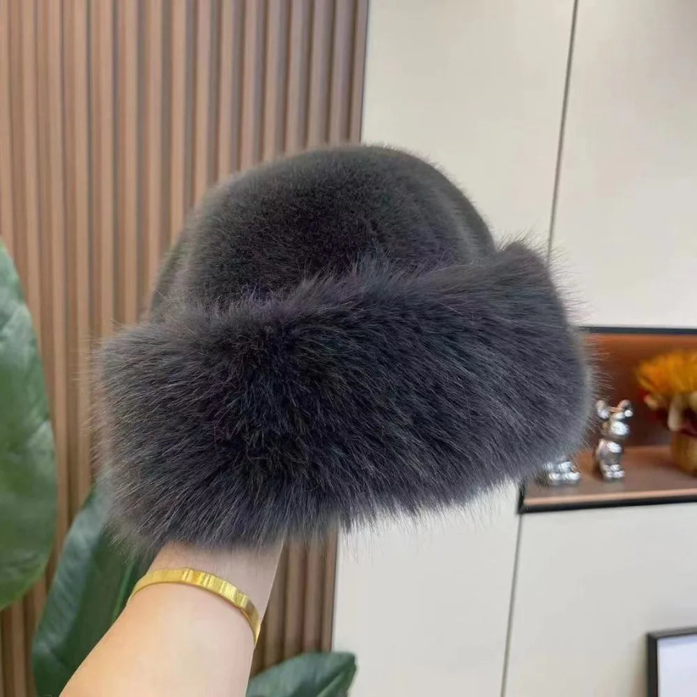 FellZauber™ Elegante Wintermütze aus Kunstfell