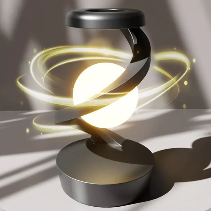 3D Schwebende LED-Lampe mit Wireless Charger – Kreative Mondlicht-Tischlampe