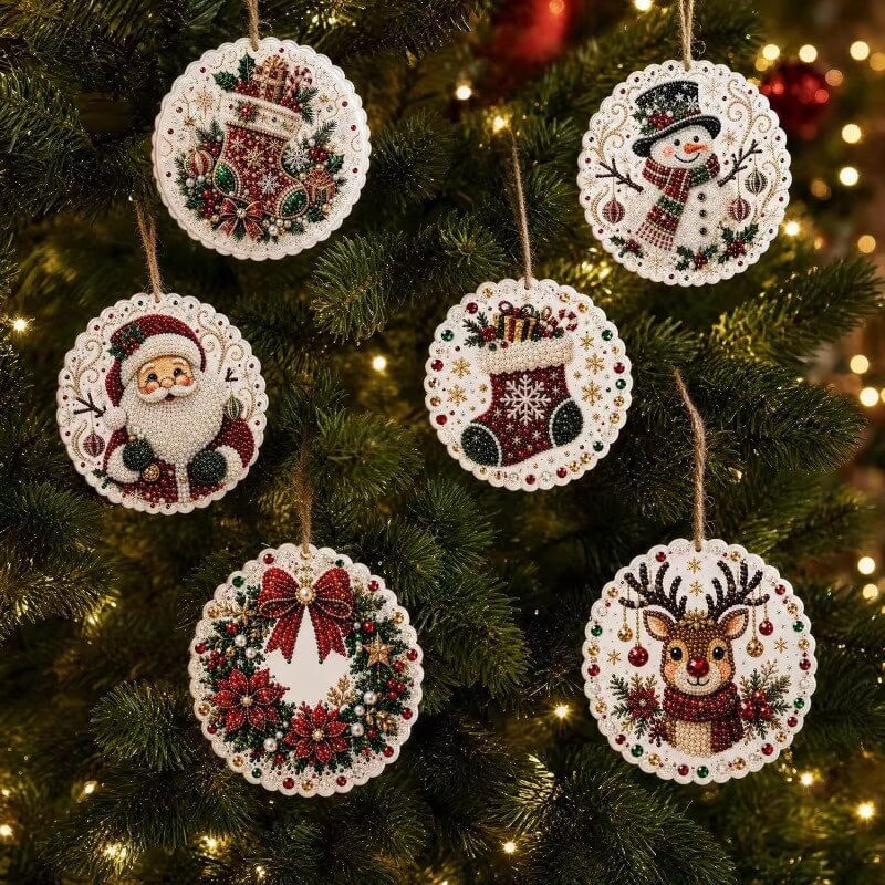 WeihnachtsGlanz™ Kreatives Diamantmalerei-Bastelset