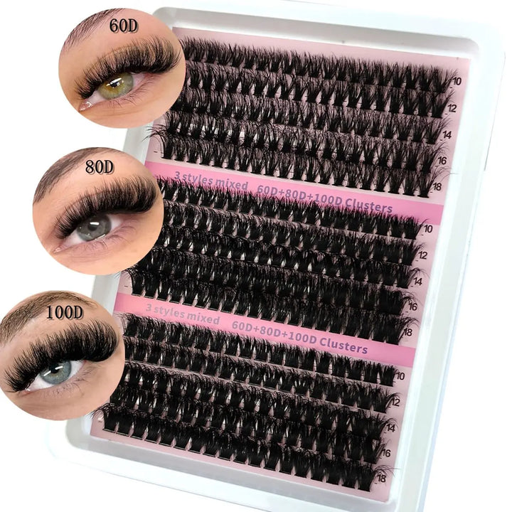LashGlam™ – 5D-Cluster-Wimpern für einen dramatischen, voluminösen und glamourösen Look [50% Rabatt]