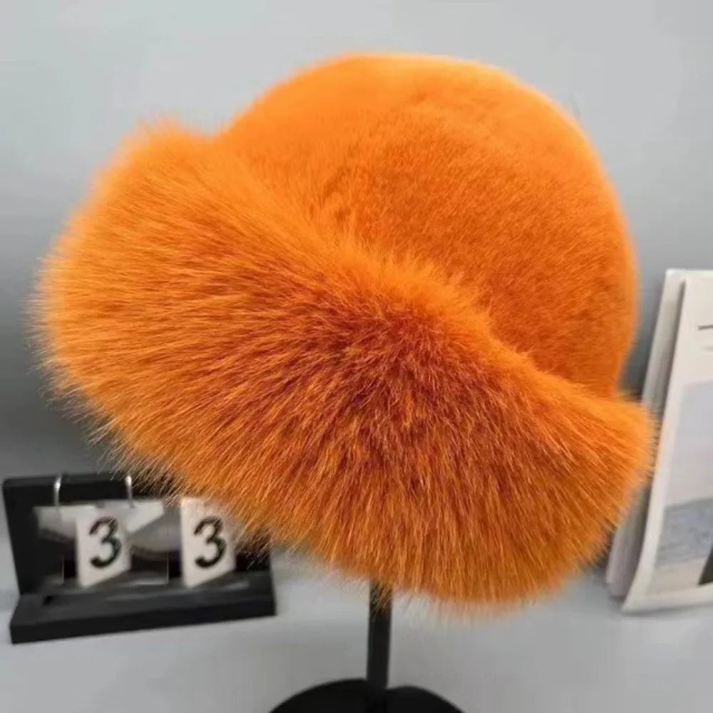 FellZauber™ Elegante Wintermütze aus Kunstfell