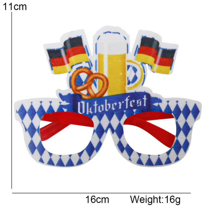 Oktoberfest Brille | Lustige Bierkrug Partybrillen für Wiesn & Fasching