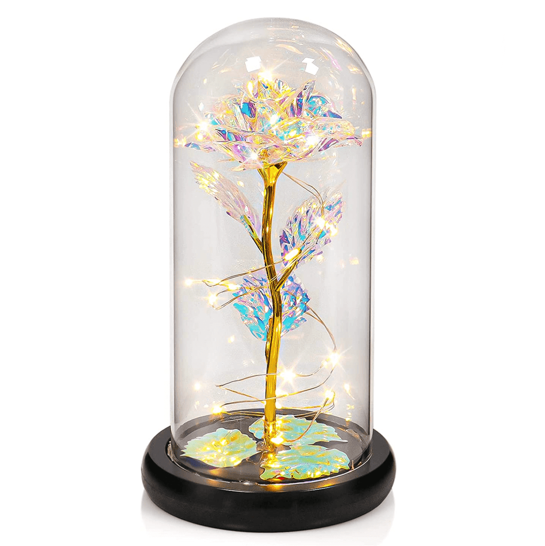 RosenMagie™ Leuchtende Galaxie-Rose im Glasdom