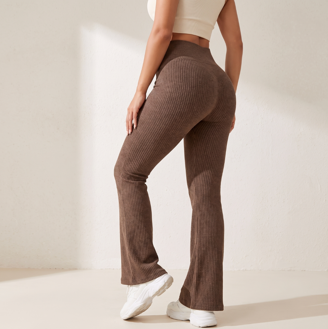 PoPerfekt™ Gerippte Leggings mit hohem Bund