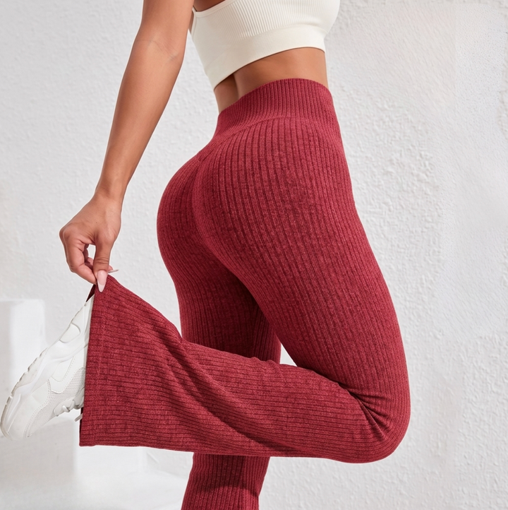 PoPerfekt™ Gerippte Leggings mit hohem Bund