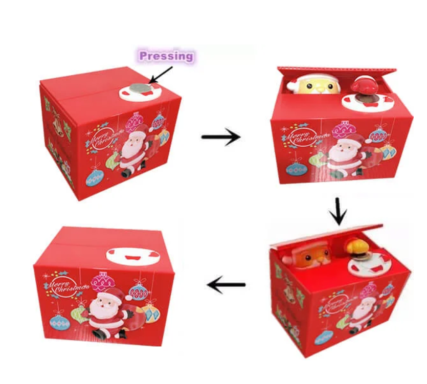 SantaCoinSaver™ - Pop-Up-Münzsparschwein (50% RABATT)