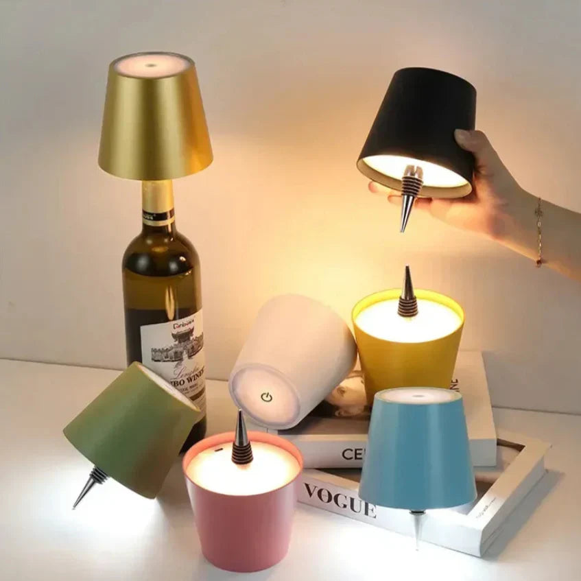 Glintsy™ - Wiederaufladbare Touch-LED-Weinflaschenlampe