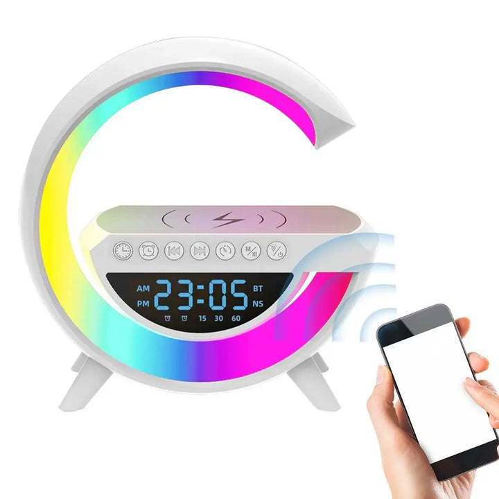 G-LumiSound | Kabelloser Lautsprecher mit LED-Beleuchtung | Integriertes Wireless Charging