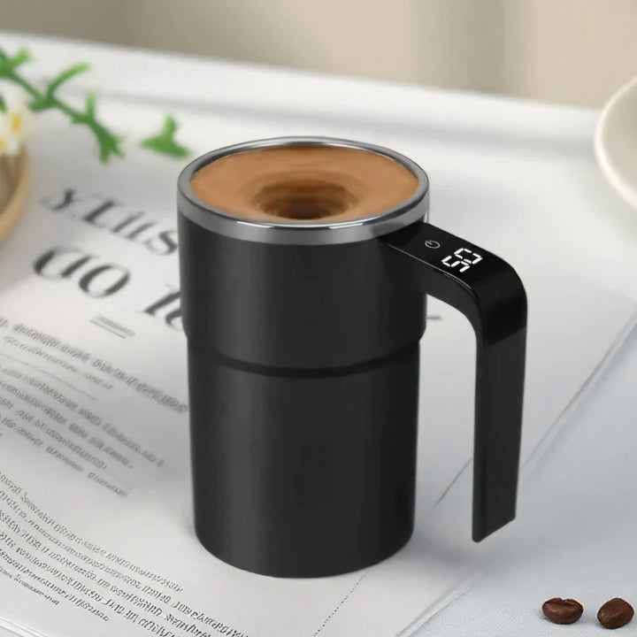 Selbstrührende Tasse mit LCD & USB | Automatischer Becher für Kaffee und mehr | RührMeister