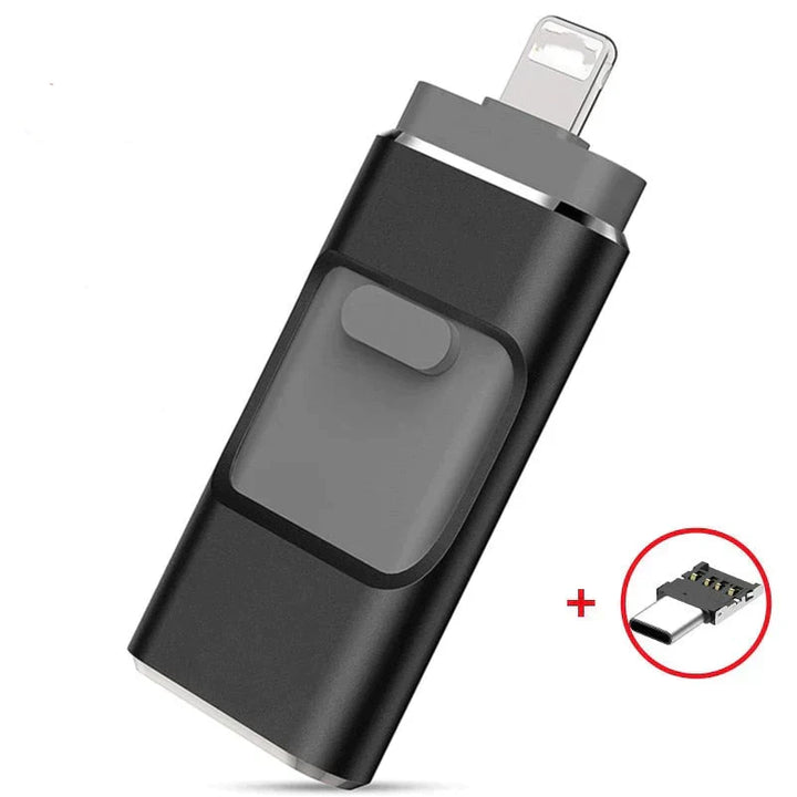 4-in-1 FlashDrive™ - Erweitern Sie Ihre Speicherkapazität im Handumdrehen und nehmen Sie Ihre Dateien überallhin mit