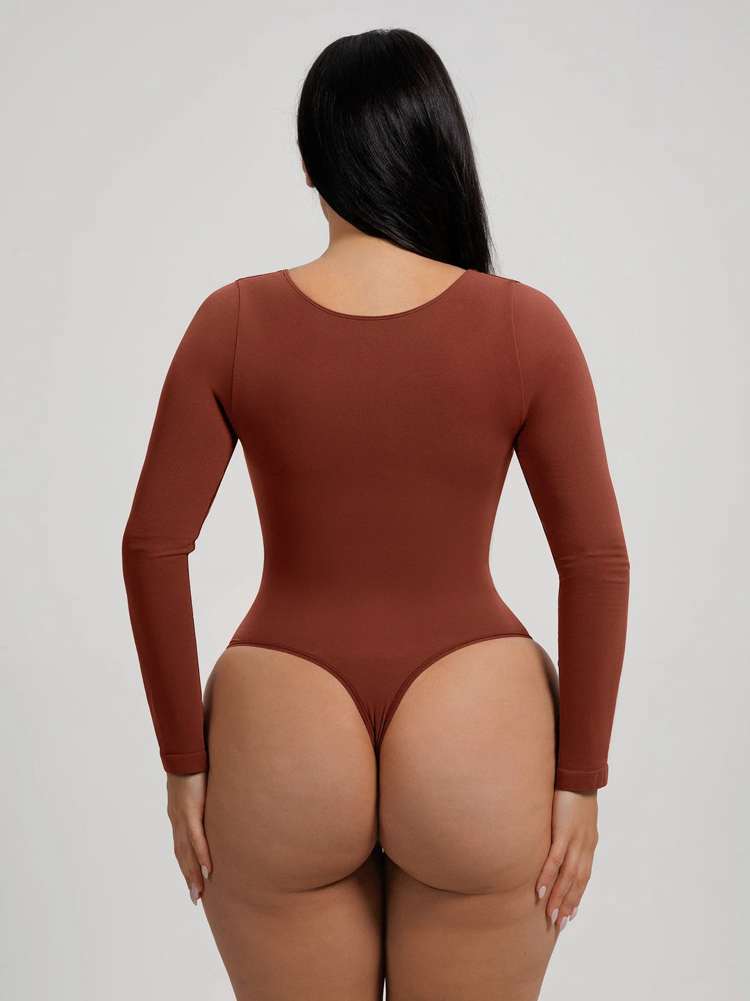Curvevo™ Nahtloser Langarm-Bodysuit