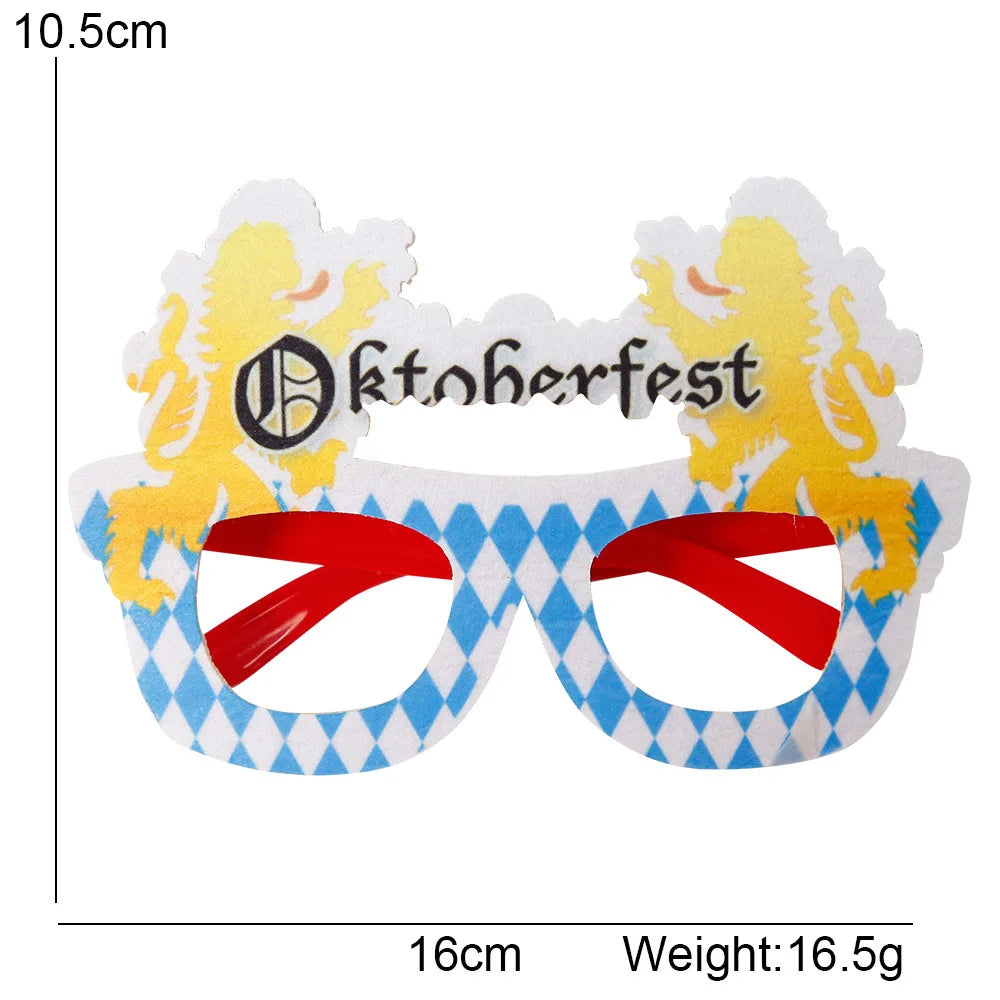 Oktoberfest Brille | Lustige Bierkrug Partybrillen für Wiesn & Fasching