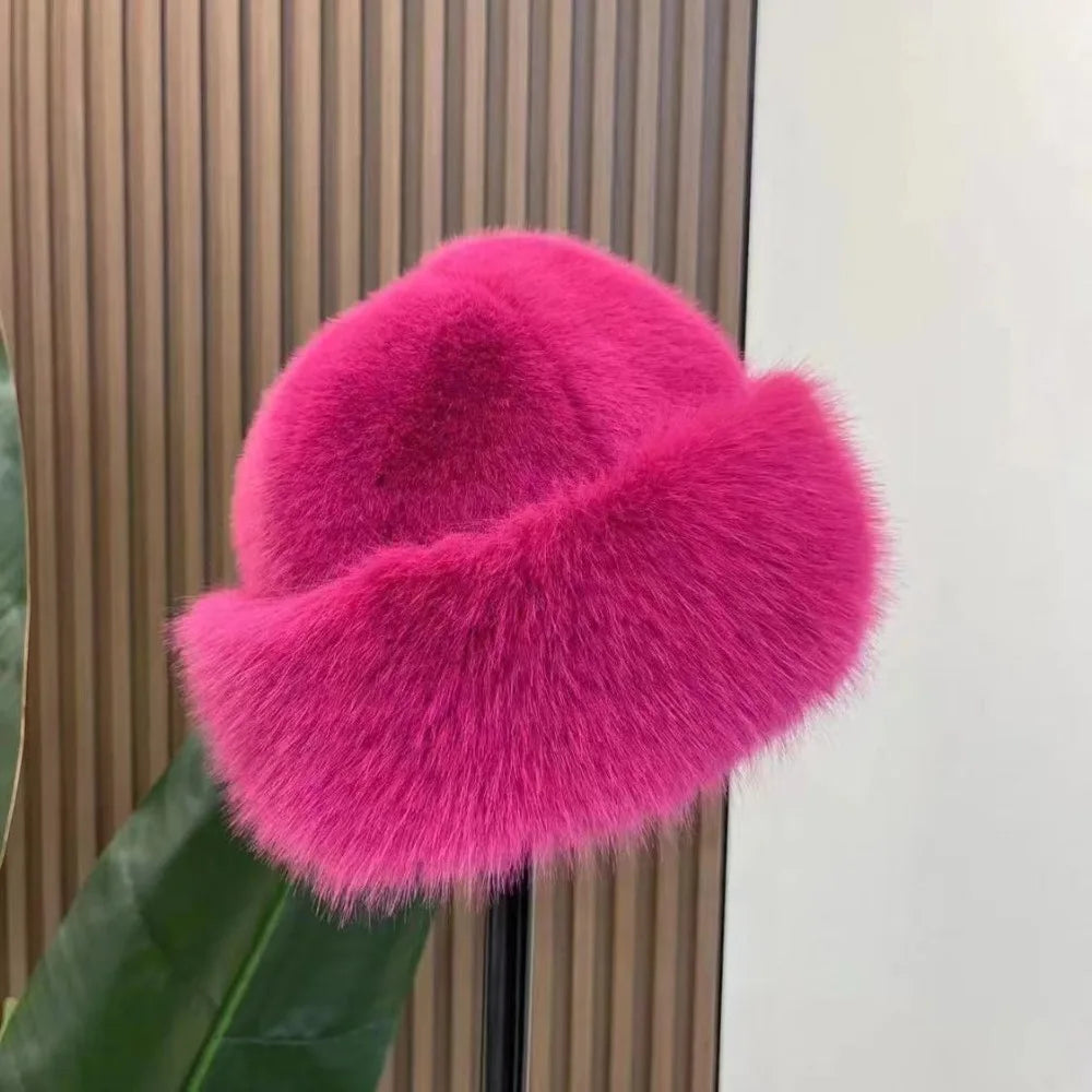 FellZauber™ Elegante Wintermütze aus Kunstfell