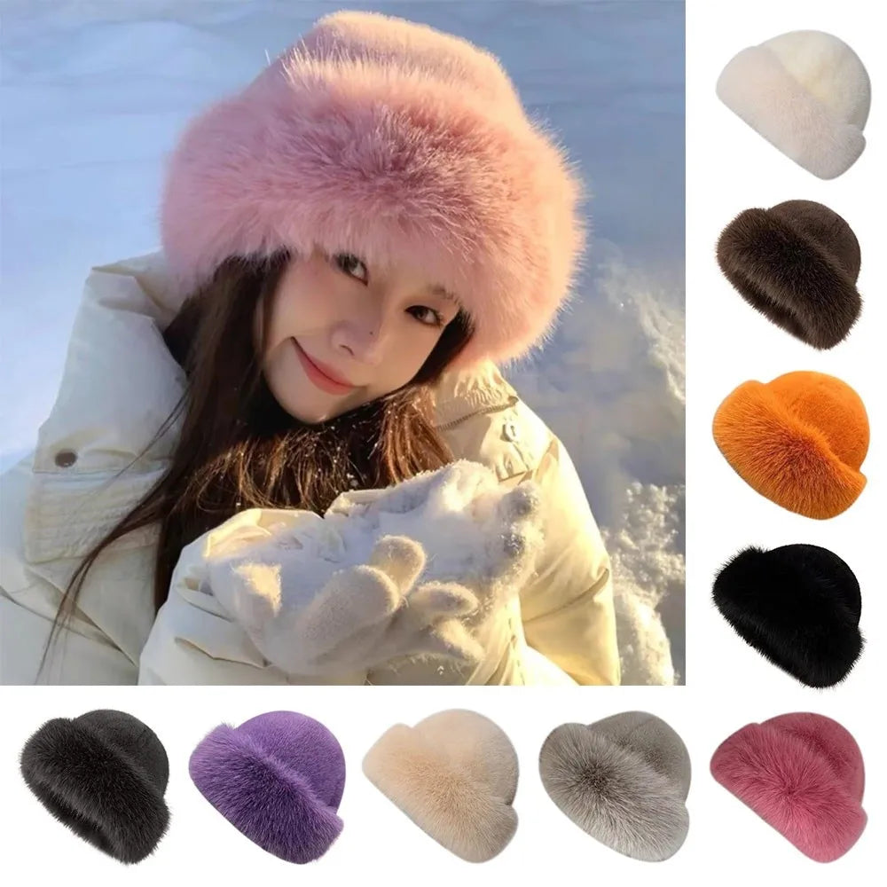 FellZauber™ Elegante Wintermütze aus Kunstfell