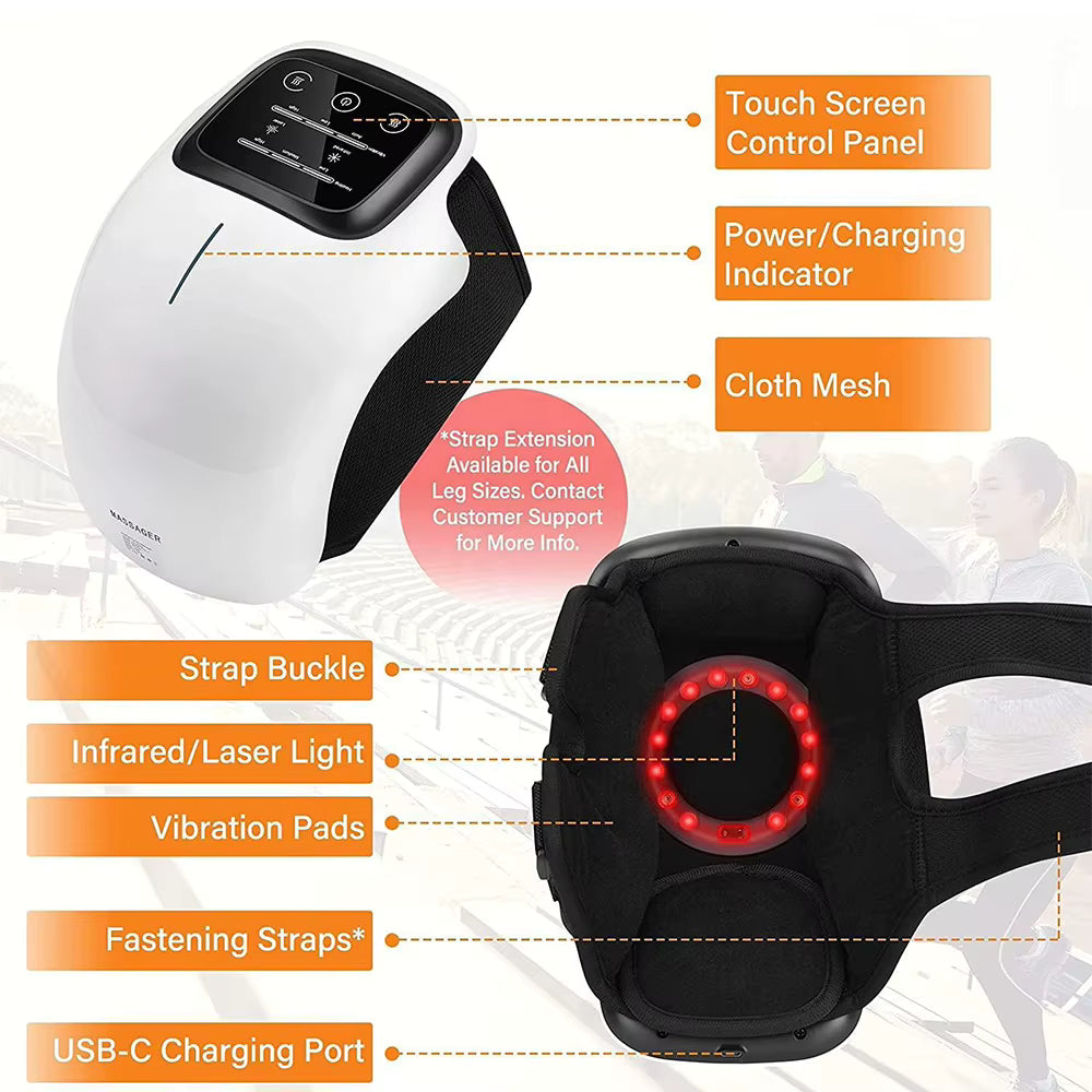 KnieWohl™ Intelligentes Knie-Massagegerät mit Rotlicht