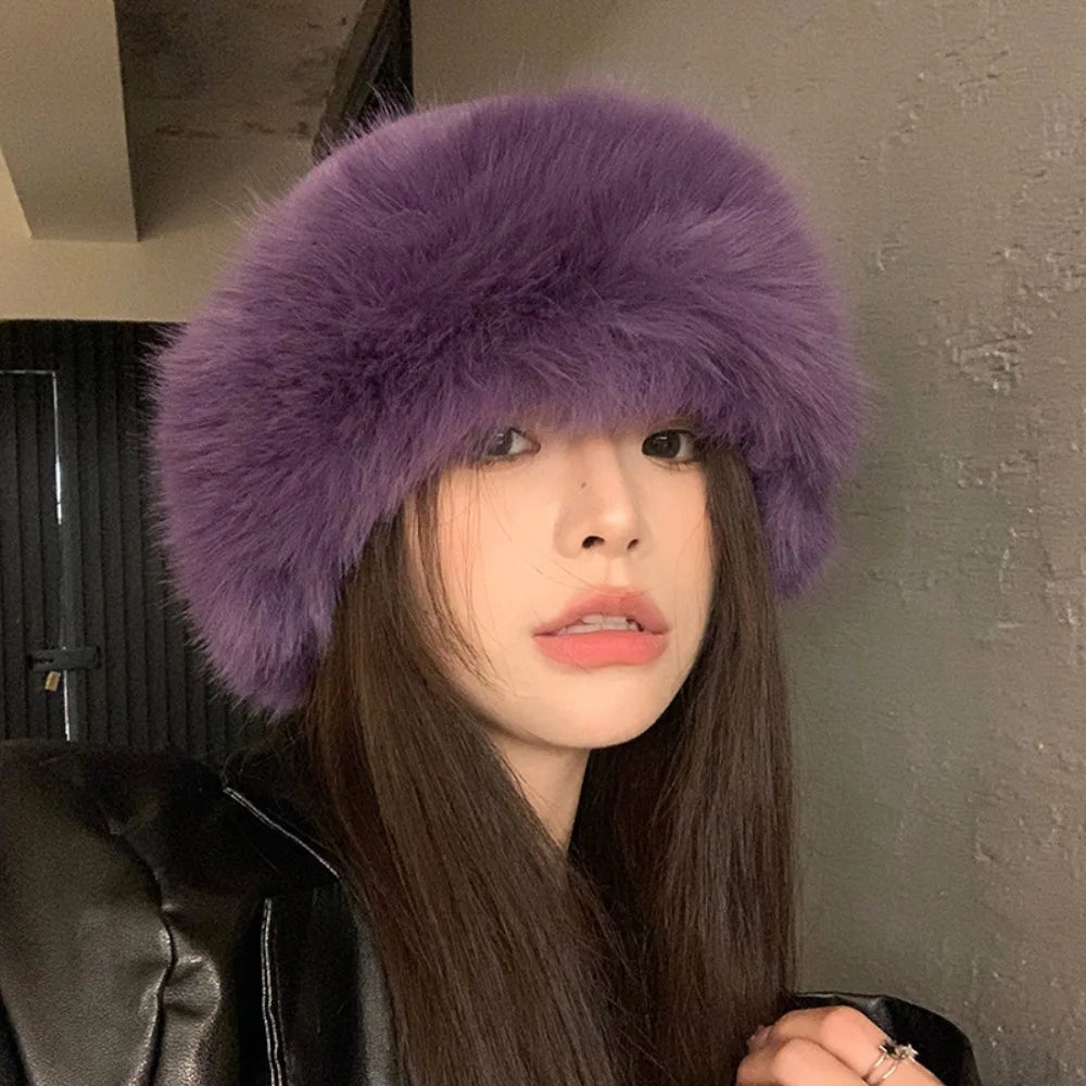 FellZauber™ Elegante Wintermütze aus Kunstfell