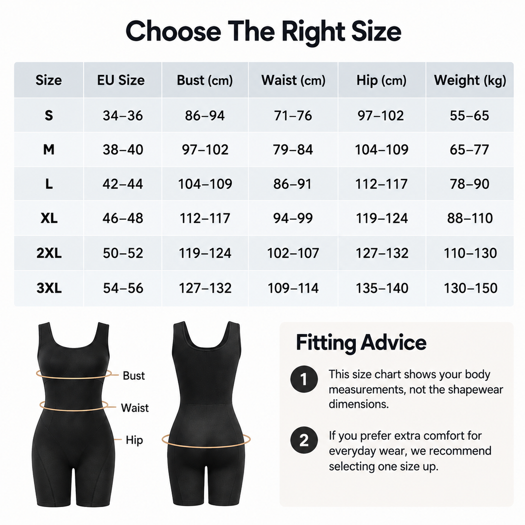 FigurForm™ Figurformender Shaping-Body mit Bauchkontrolle