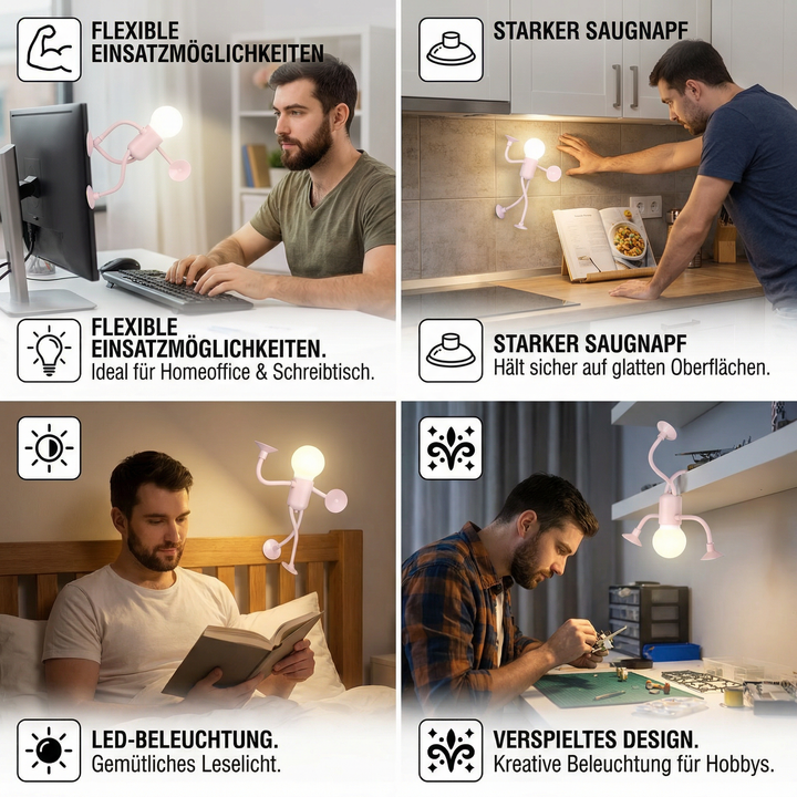 LichtKerl™ Flexible LED-Saugnapflampe