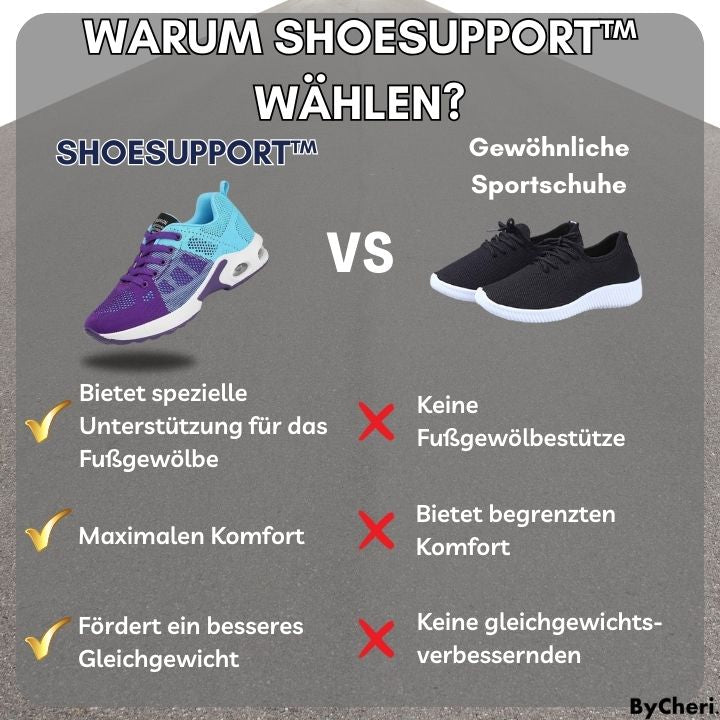 50% RABATT TEMPORÄR | ShoeSupport™ | Schmerzfrei in anstrengenden Aktivitäten aktiv sein!