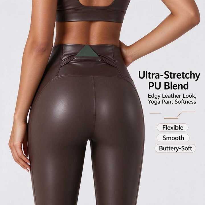FokusForm™ Formende PU-Leder-Leggings