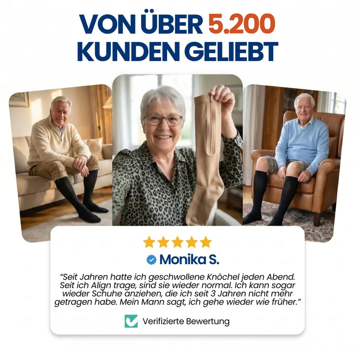 BeinLeicht™ Kompressionsstrümpfe mit Reißverschluss